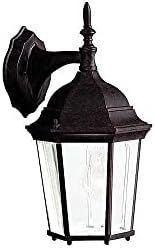 Kichler Madison 14.75" 1 Light Outdoor Wall Light with Clear Beveled Glass in Tannery Bronze