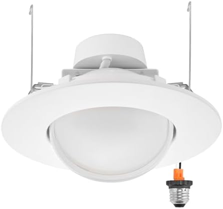 Maxxima 5" & 6" Rotatable LED Retrofit Downlight Gimbal, 1100 Lumens, 5 CCT