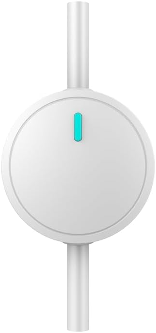 Ezlo Z-Wave In-Line Smart Switch, 800 Series with Energy Monitoring | Works with Ezlo, Alexa via hub, Home Assistant & More | 1800W Max Load for Lamps, Humidifiers, Appliances | Z-Wave Hub required