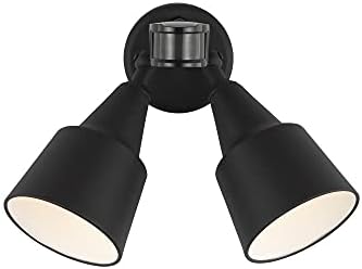 Generation Lighting 2-Light Motion Sensor Flood Light in Black