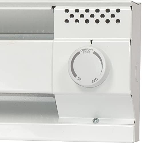 Cadet F Series Double Pole Built-In Baseboard Thermostat (Model: BTF2W, Part: 08734), 22 Amp, 120/208/240 Volt, White