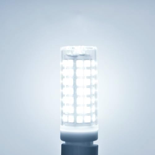 10-Pack G9 LED Bulbs 6000K Daylight, 6W 60W Equivalent, 600LM Warm White T4 Crystal Chandelier Lights, G9 Bi-Pin Ceramic Base, Non-Dimmable
