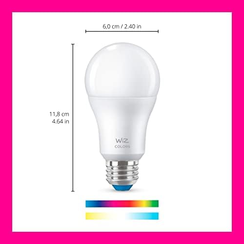 WiZ LED Smart Light Bulbs, Sunset to Sunrise Automation + Motion Detection + Control with Voice or App, Full Color A19 60W 800LM E26 Indoor, Matter Compatible - 1 Pack