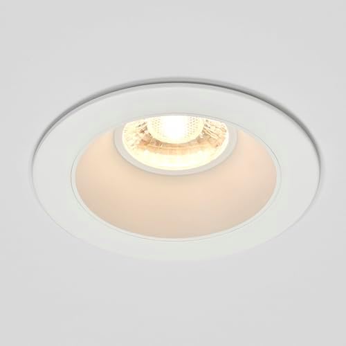 Maxxima 4" Anti-Glare LED Downlight Canless, 1200 Lumens, 5 CCT, White