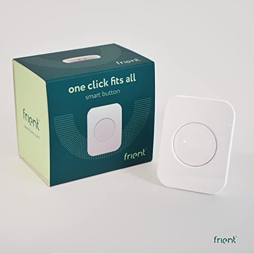 frient Smart Button | Scene Controller | Home Automation | Easy On/Off Switch of Appliances and Automations | Waterproof | Zigbee | Works with SmartThings, Homey, and Home Assistant