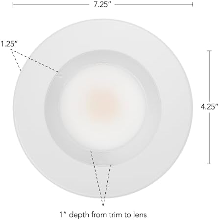 Maxxima 5 in. & 6 in. Retrofit Recessed LED Downlight, 1300 Lumens, 5 CCT