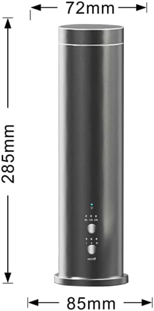 Waterless Essential Oil Diffuser, Portable Nebulizer with 3 Intensity Levels, Battery Powered for Car Home Office (M202S)