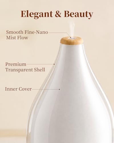 Waterdrop Essential Oil Diffuser, Modern Aroma Diffusers for Home