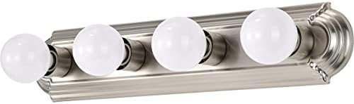 Nuvo 60/301, 4-Light Vanity Light, Brushed Nickel, 24-Inch, Bathroom Light