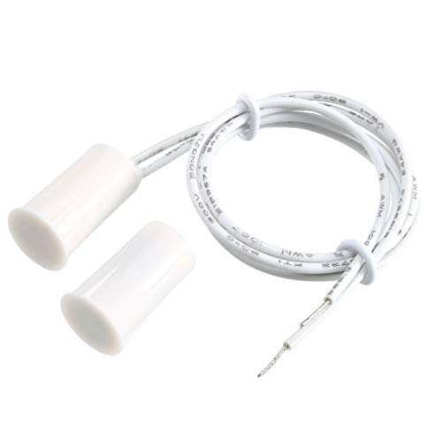 Magnetic Reed Switch RC-33 NO Recessed Wired Window Door Contact Sensor for Home Security and Burglar Alarm Systems 5 Pcs (Pack of 2)