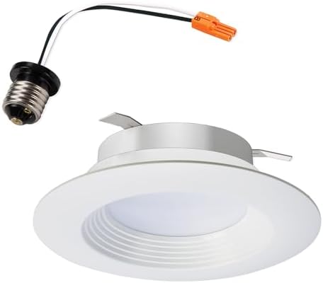 HALO 4 inch 3000K Color Temperature White Integrated LED Recessed Retrofit Trim (6 Pack)