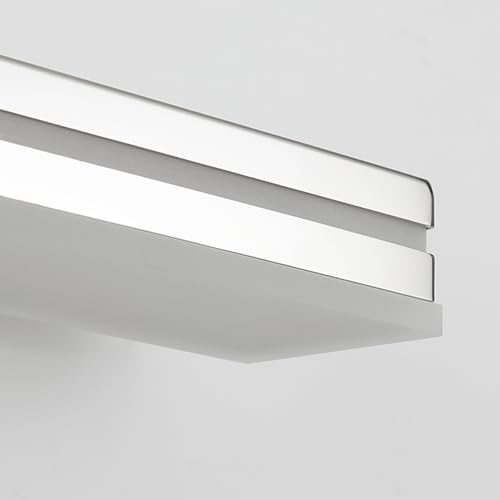 SineRise 48-Inch LED Modern Bathroom Vanity Light Bar, Chrome Modern Acrylic Bathroom Wall Lighting Fixtures Over Mirror (Cool White 6000K)