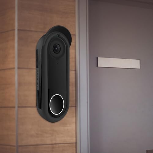 FINTIE Silicone Cover for Google Nest Doorbell (Wired, 1st/2nd gen), Black