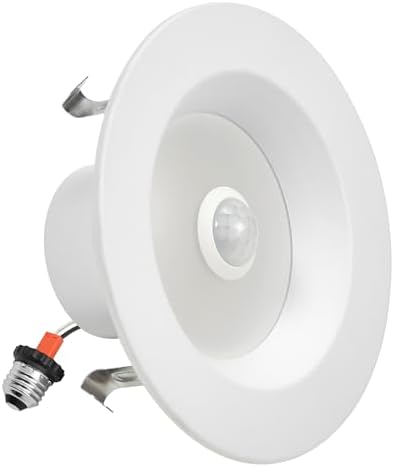 Maxxima 4 in. Retrofit LED PIR Motion Sensor Downlight, 1000 Lumens, 5 CCT