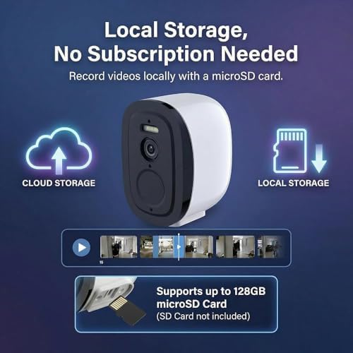 2.4G/5G Security Cameras Wireless Outdoor, 2K Battery Powered Camera