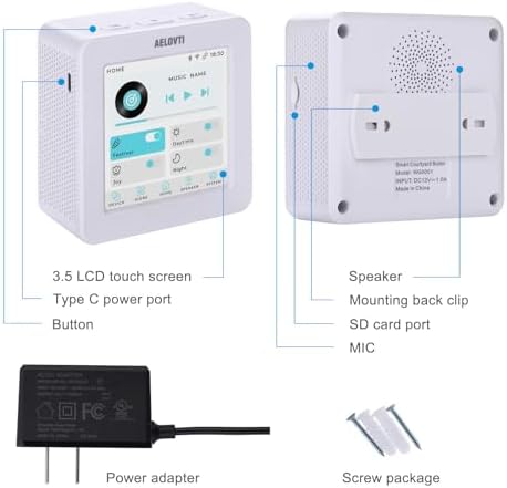 Smart Courtyard Butler 3.5 Touch Screen Tuya App, DIY Scene for Multi-Device Sync Control Including Light,Breaker,Doorbell, More devices are coming...
