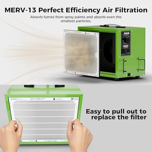 ALORAIR 580/780 CFM 2-Stage Air Filtration System for Woodworking