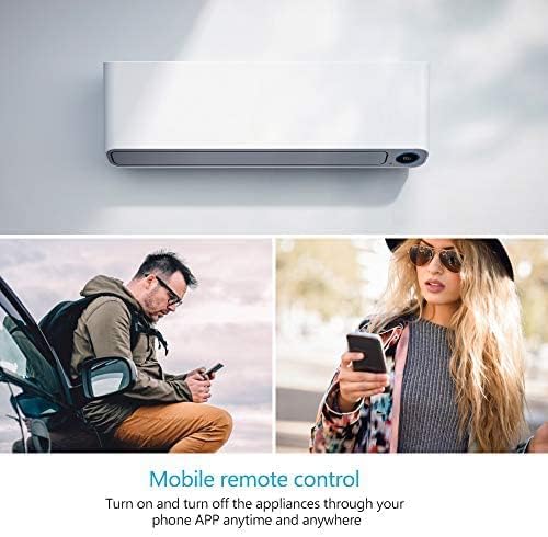 Smart Single-Phase Meter 60A 90-250V, Tuya Smart WiFi 35mm DIN-Rail Power Meter with Digital Display Watt-Hour Meter Home Power Consumption Monitor kWh Ammeter