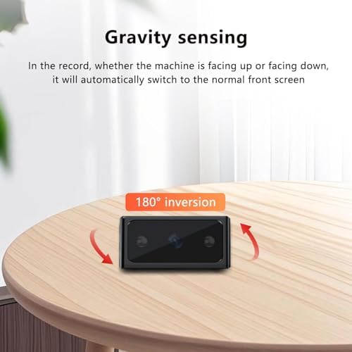 Hidden Camera Spy Camera, Mini Cameras, HD 1080P, Portable Cameras, Indoor Nanny Cam,with Night Vision, Motion Detection, Loop Record, Gravity Sensor, 512GB Max, No-WiFi&APPS