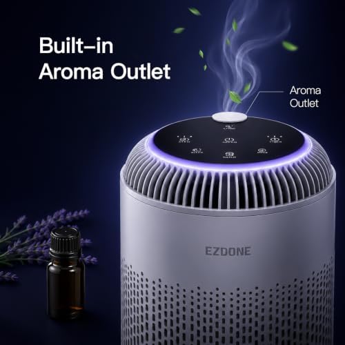 Air Purifiers for Home, Bedroom with Essential Oil Diffuser