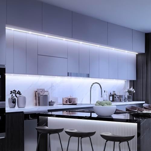 Feit Electric 10ft Chasing & Tunable White LED Tape Light, Dimmable, RGB Colors, Cut-to-Fit, Linkable up to 40ft, Slim 0.4in Width, Indoor/Outdoor Plug-In Light Strip, Remote Controlled, TAPE120/CHASE