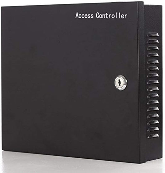 in and Out Single Door Security Locking System Access Control with Waterproof RFID Keypad Reader+600LBS Magnetic Lock Power Supply Box + Cards/Key fobs (Phone APP remotely Open Door)