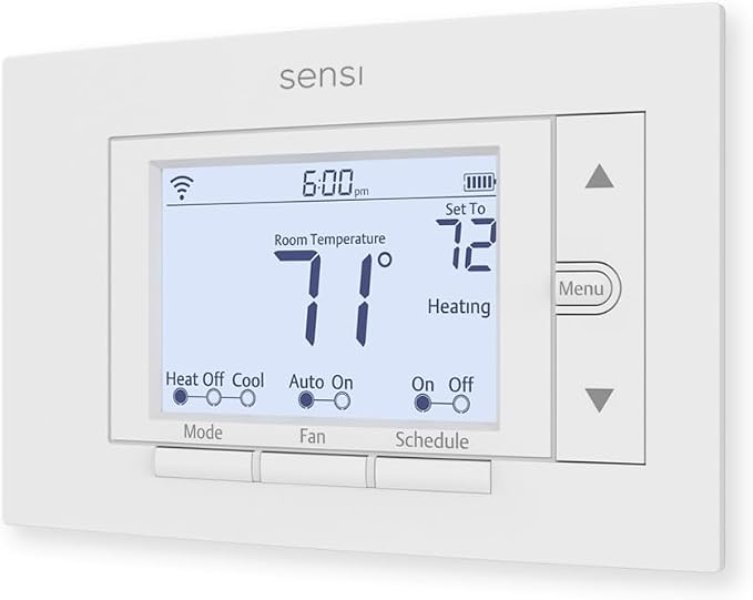 Sensi Smart Thermostat, Wi-Fi, DIY, Alexa, Energy Star Certified, ST55