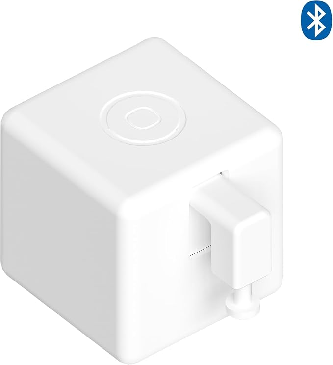 Fingerbot Plus (Bluetooth) Smart Button Pusher – No-Wire Smart Switch with App, Timer & Touch Control, Alexa & Google Home Compatible with ORYZIC Tuya Bluetooth Hub, Rechargeable