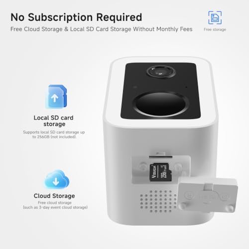 VSTARCAM 2K Solar Security Camera Outdoor Wireless with 5200mAh Battery & Solar Panel, Magnetic Quick Mount No Drill Installation, Free Cloud Storage, PIR Human Detection,Spotlight & Siren,WiFi 6,IP66