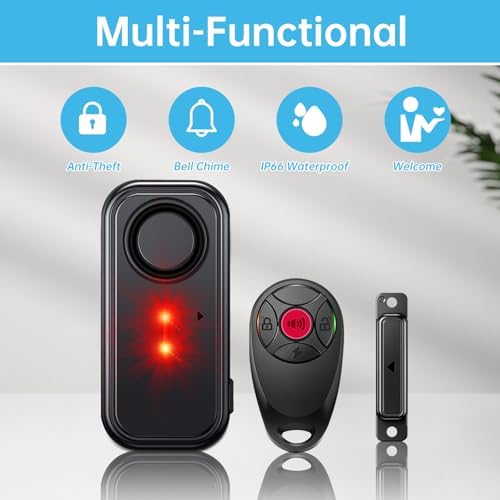 Hendun Upgraded Window Door Alarm With Remote, Pool Alarm For Kids Safety