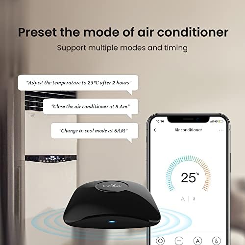 Broadlink RM4 pro IR RF 433/315MHz (No encryption, Fixed Code) WiFi Universal Remote Smart Home Automation Compatible with Alexa and Google Home
