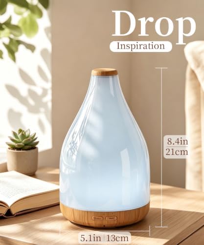Waterdrop Essential Oil Diffuser, Modern Aroma Diffusers for Home