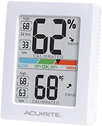 AcuRite Pro Humidity Meter & Thermometer, Hygrometer with Backlight