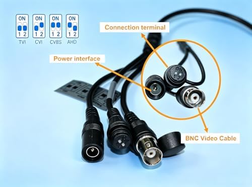 Real HD Analog 4K Outdoor Security Camera, Vandal Dome 8MP CCTV-Coax-BNC, 2.8MM Lens 65ft Night Vision, 100° Angle, 4 in 1 (TVI/CVI/AHD/CVBS) DVR Required, Not Included