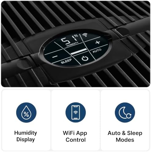 VENTA Humidifier AH515 Original Connect, 375 sq ft, WiFi App, Black