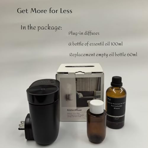 Plug-in Waterless Oil Scent Diffuser Starter Kit for Large Room