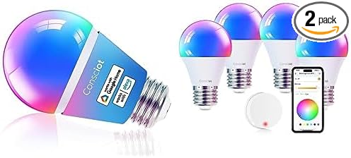Consciot Smart Light Bulbs 1 Pack & Smart Light Bulbs 2 Pack