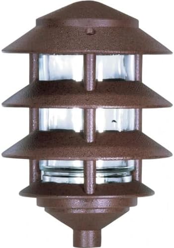 Nuvo SF76/633, Outdoor Pagoda Path Light, Old Bronze, Landscape Lighting