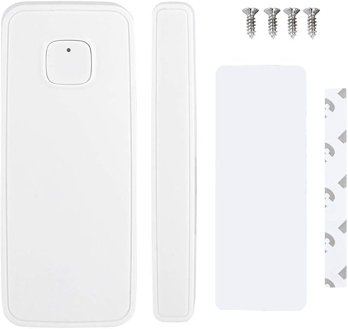 Smart Home Security Alarm System with App Control, Works with Home Assistan | 2.4GHz WiFi Door Window Sensor, Magnetic Detector with Phone Alert, for and Smart Home Automation
