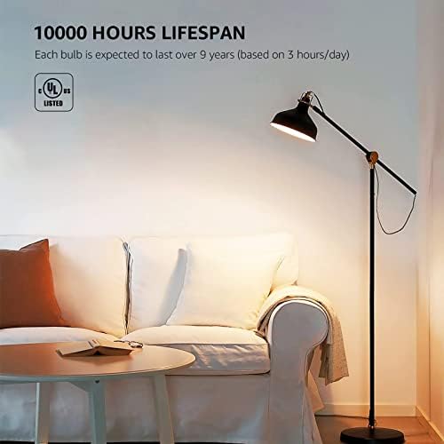 Lepro A19 E26 LED Light Bulbs 9W 800 Lumens Soft White 2700k 5 Pack