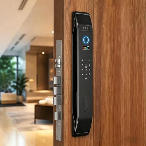 HIFAM Face Recognition Smart Door Lock Fingerprint Key IC Card APP Unlock