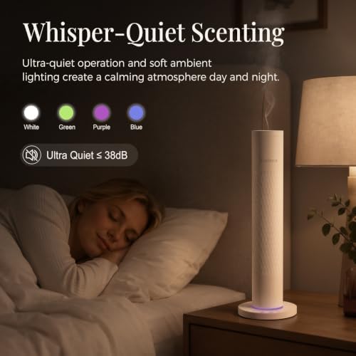 Waterless Essential Oil Diffuser with 5 Oils Starter Kit, Cold Air