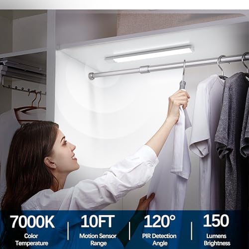 11.8 inch Motion Sensor Under Cabinet Light, 5-Pack, Cool White