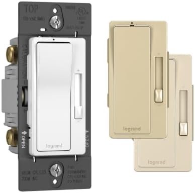 Legrand Radiant 450W LED Dimmer Light Switch 3-Way Rocker Tri-Color 1-Pack