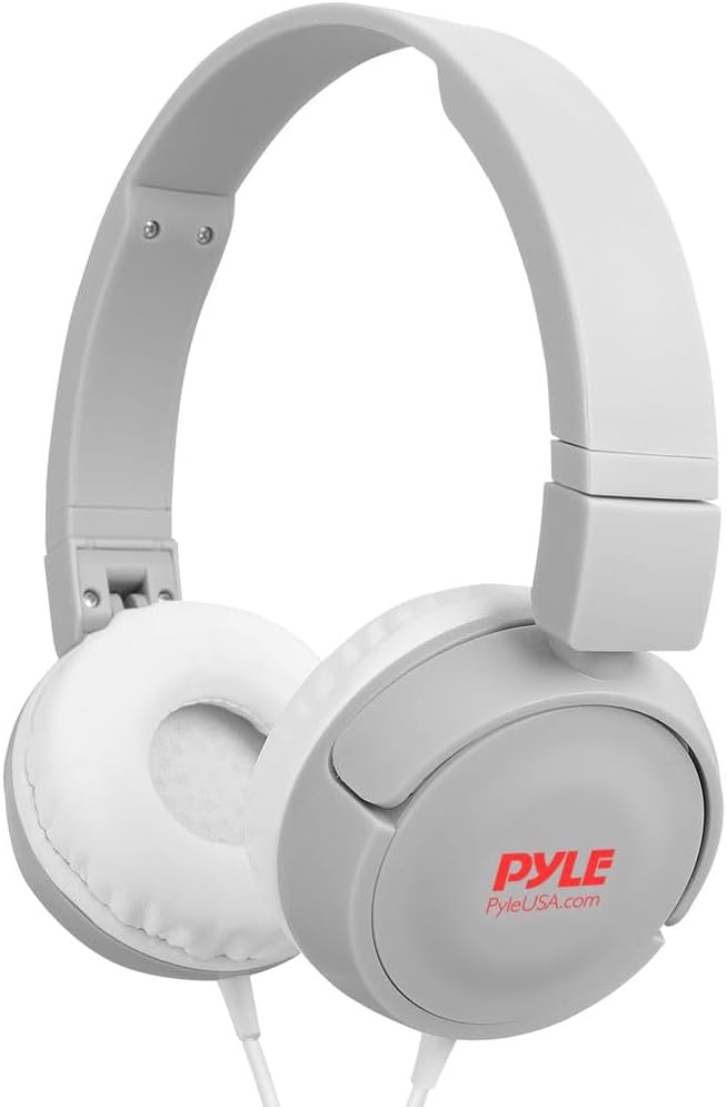 Comfortable Lightweight Kids Wired Headphones - Foldable Adjustable Corded On Ear Headset for Children/Boys/Girls - Smartphones/Computer/Tablet/School/Kindle/Airplane Travel