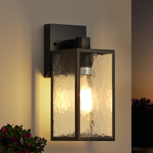 WIHTU Exterior Lighting Fixture, Outdoor Front Porch Light Wall Mount 1Pack