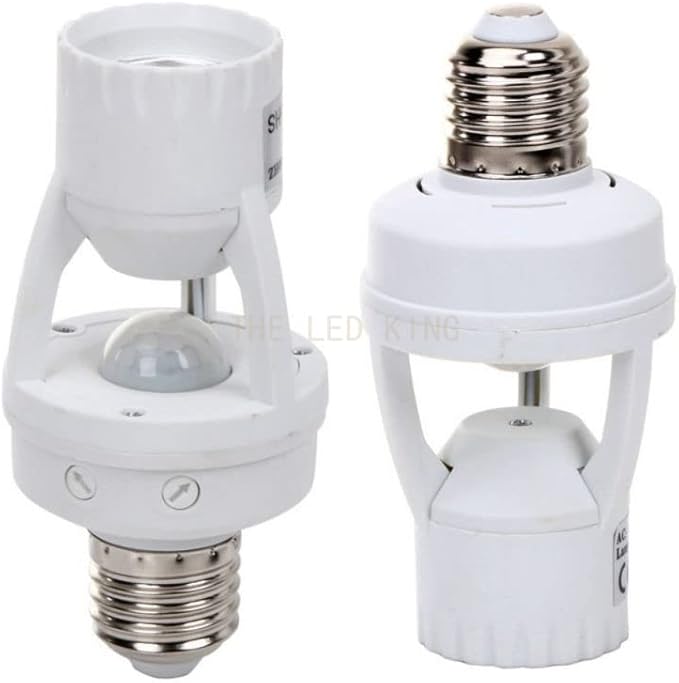 Smart 110V-240V 60W PIR Induction Infrared Motion Sensor E27 LED Lamp Base Holder With Light Control Switch Bulb Socket Adapter - (Color: Type A)