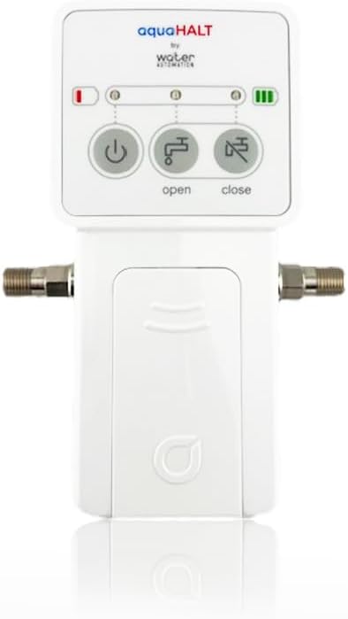 Smart Water Leak Detector and Automatic Shut Off Valve for Ice Makers – Easy Install – Battery Operated – Protect Your Home or Business from Ice Maker Water Damage