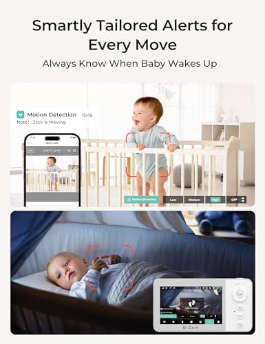Dr.Care VistaView Lite RB Smart WiFi Baby Monitor with Camera, 4” 720P
