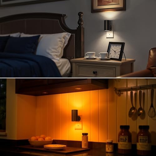 Briignite Night Lights Plug into Wall, 5CCT LED Night Light Plug in